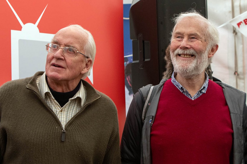 Sir Chris Bonington, right, with the late Doug Scott. Photo: Bob Smith Photography