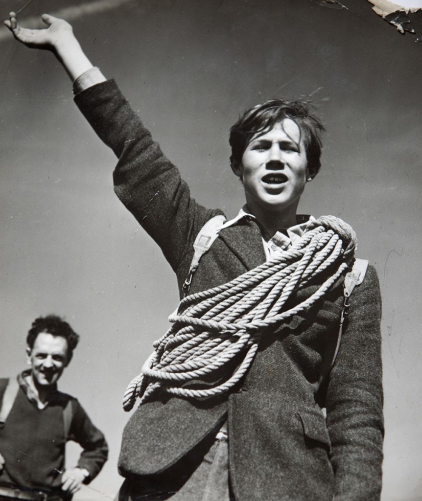 Chris Bonington aged 15 on his first ever climb. Photo: Chris Bonington Picture Library