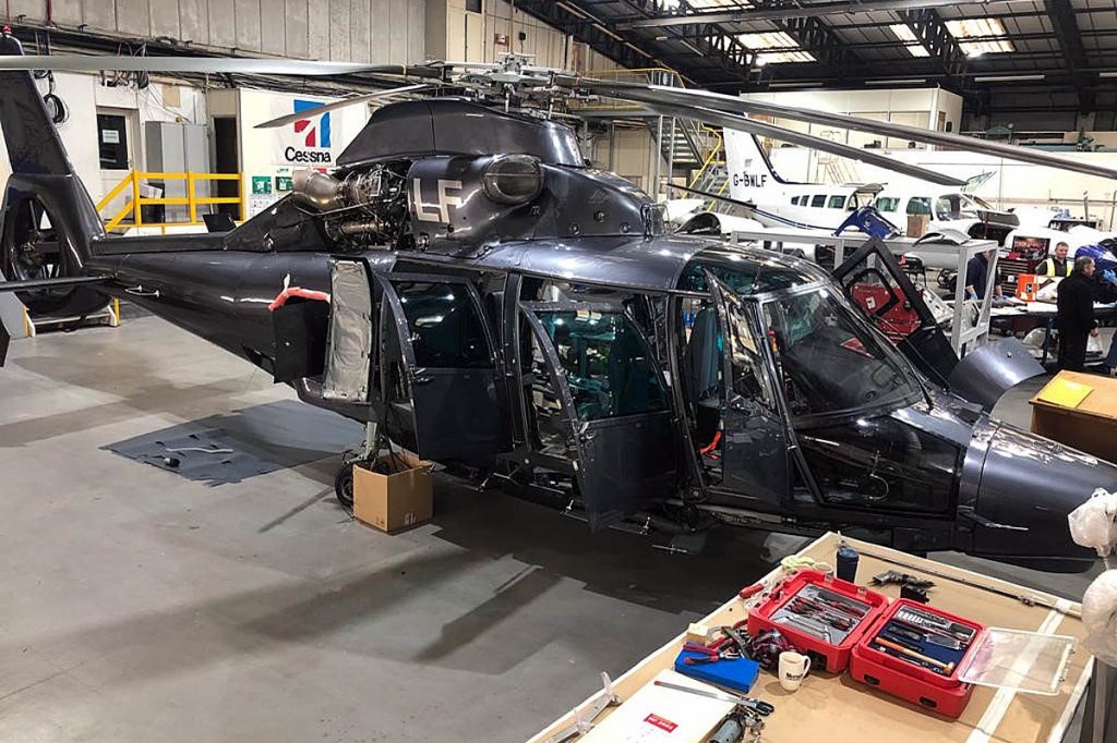 The new aircraft is currently being fitted out in Leeds. Photo: GNAAS