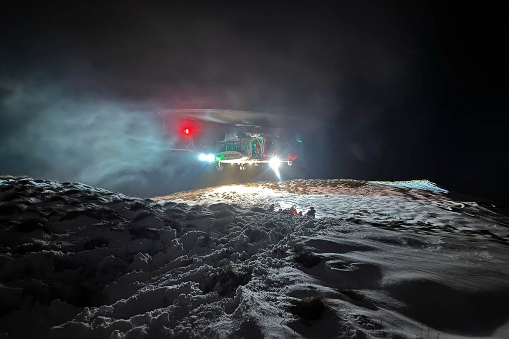 The rescue scene on Hartsop Above How. Photo: Patterdale MRT