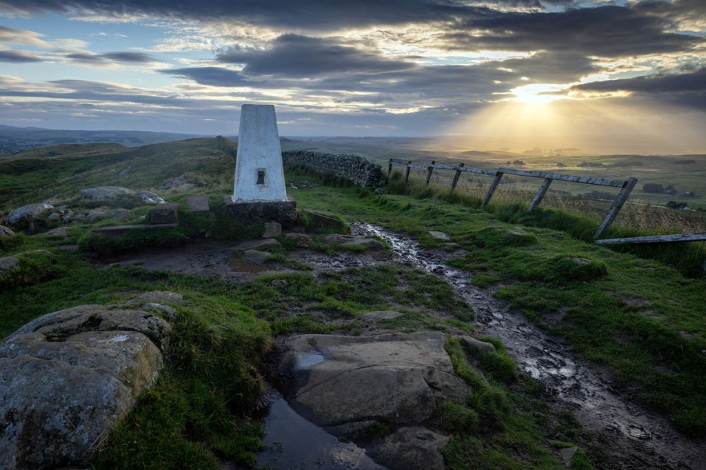 Sunset on Hadrian's Wall.P hoto: Bob Smith Photography