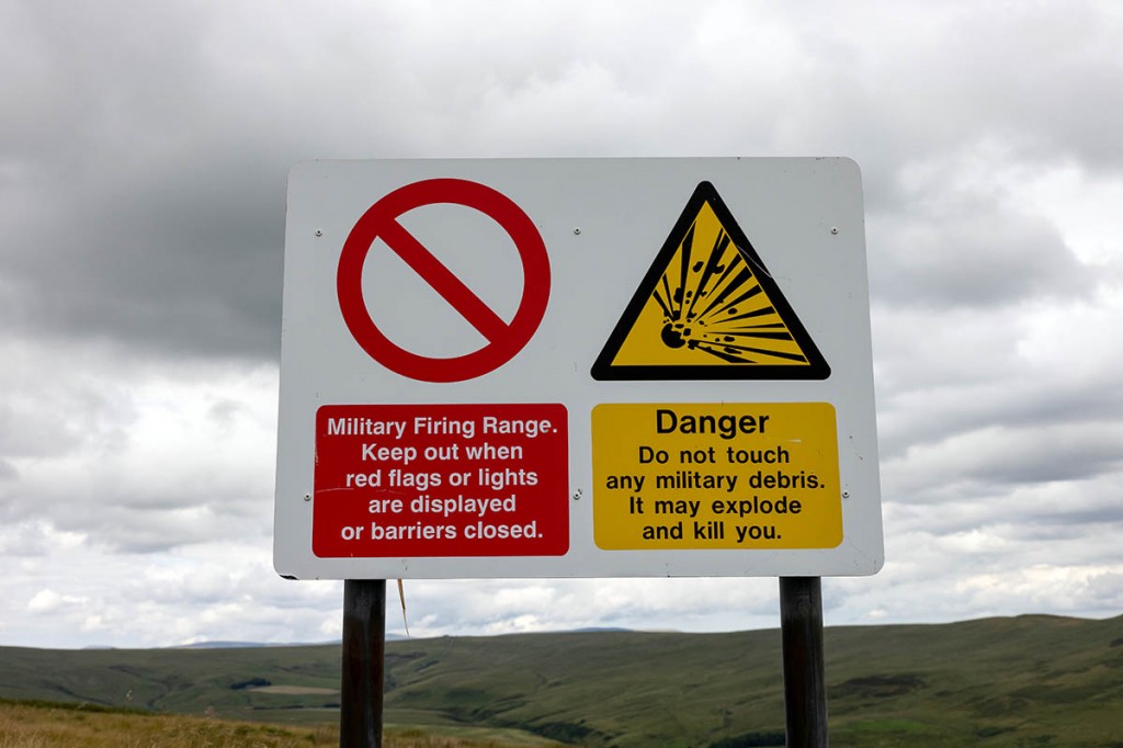 Danger on the Cheviots. Photo: Bob Smith Photography