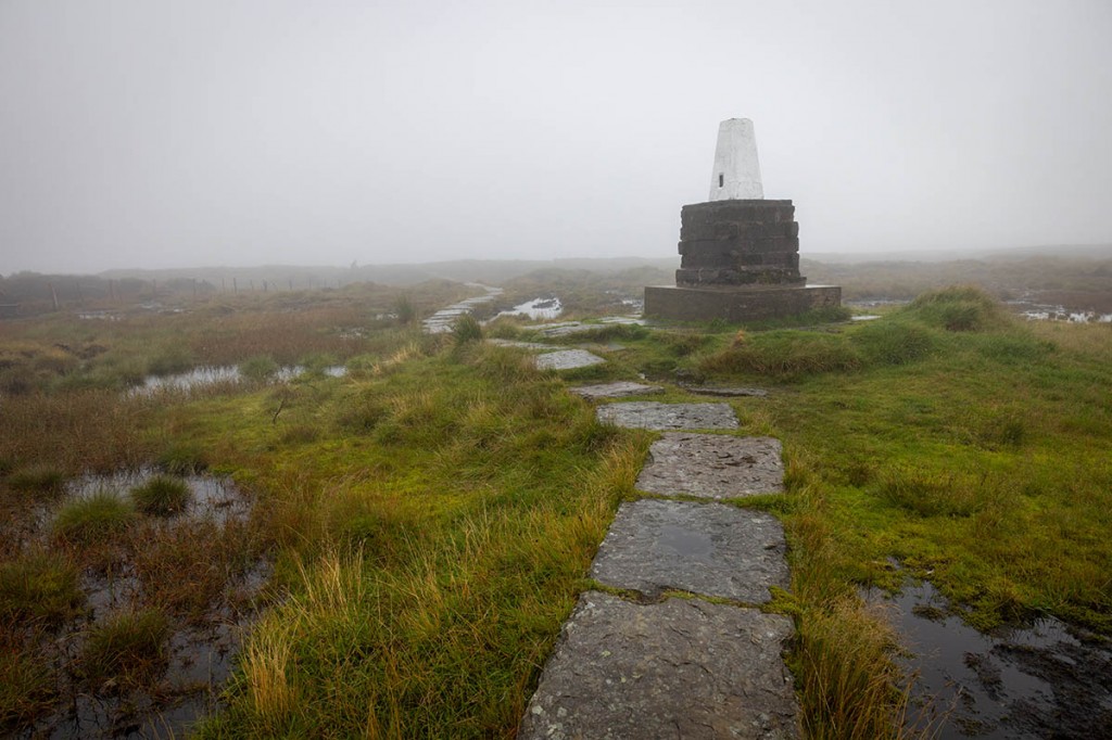 The Cheviot's summit was shrouded in cloud. Photo: Bob Smith Photography