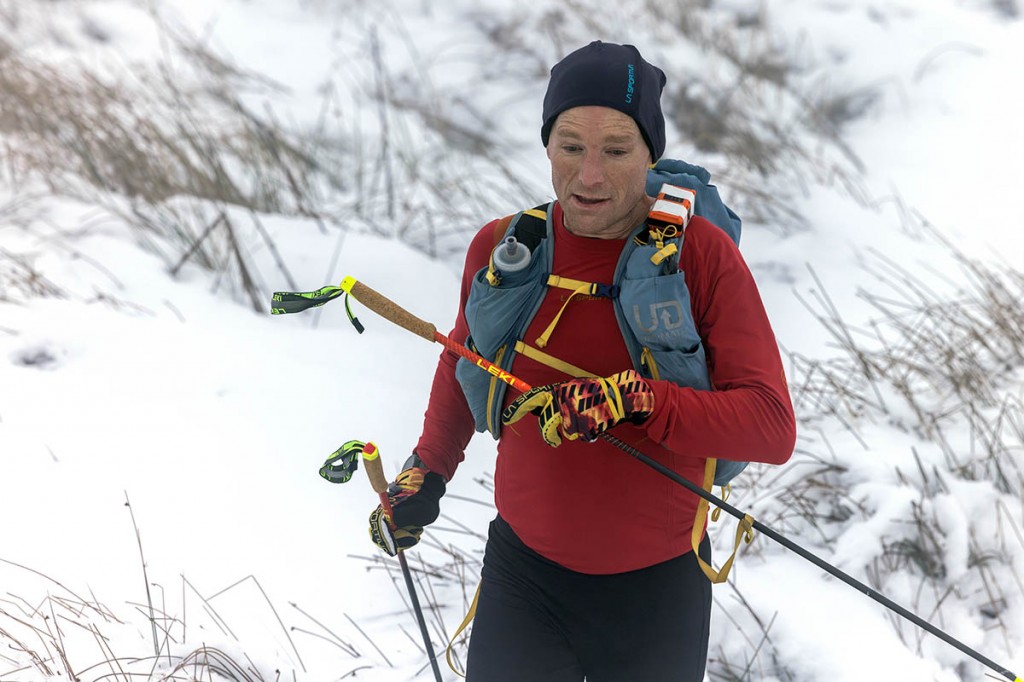 Kim Collison leads the men's race. Photo: Bob Smith Photography