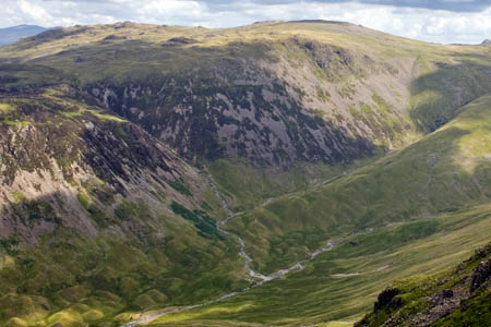 Black Sail youth hostel, bottom left, with Loft Beck leading from bottom centre to top left