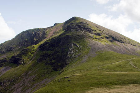 Crag Hill, or Eel Crag, where a lightning bolt struck the ground between walkers